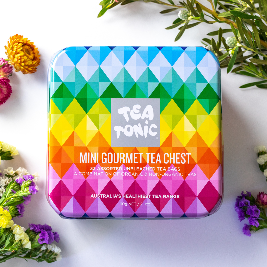 Tea Tonic Gourmet Tea Chest Tin Mini x 32 Tea Bags-0