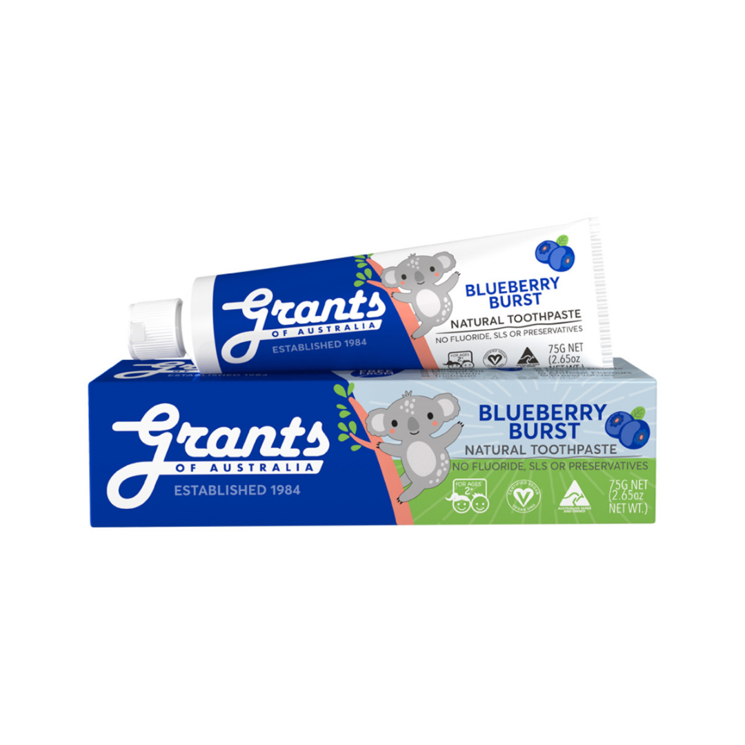 Grants Natural Toothpaste Kids Blueberry Burst 75g-0