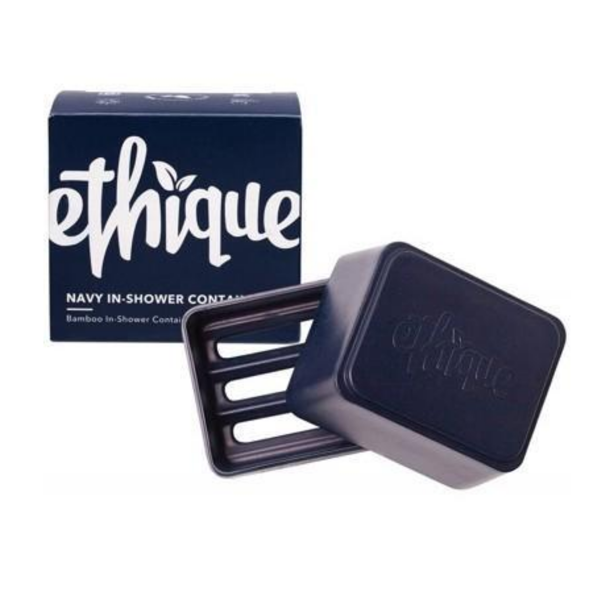 ETHIQUE Bamboo & Cornstarch Shower Container - Navy 1