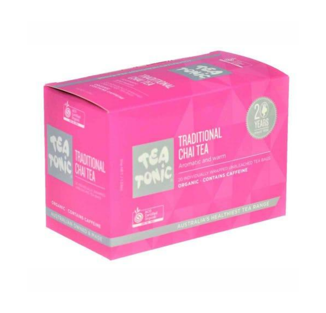 Tea Tonic Organic Traditional Chai Tea x 20 Tea Bags