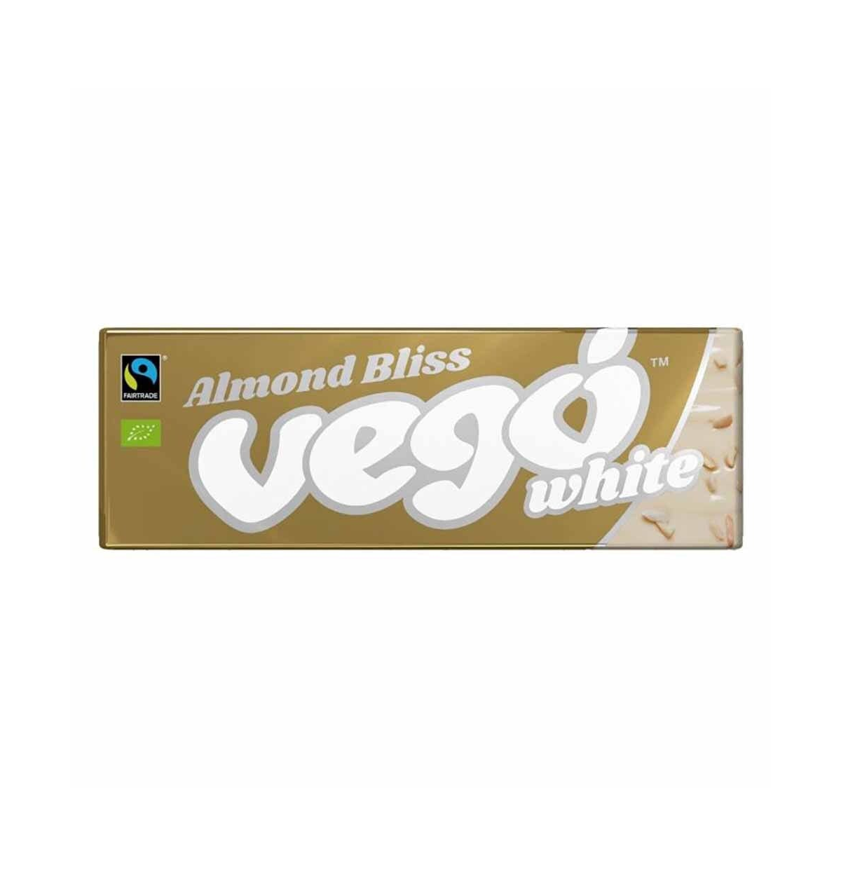 VEGO White Chocolate Bar Almond Bliss 50g-0