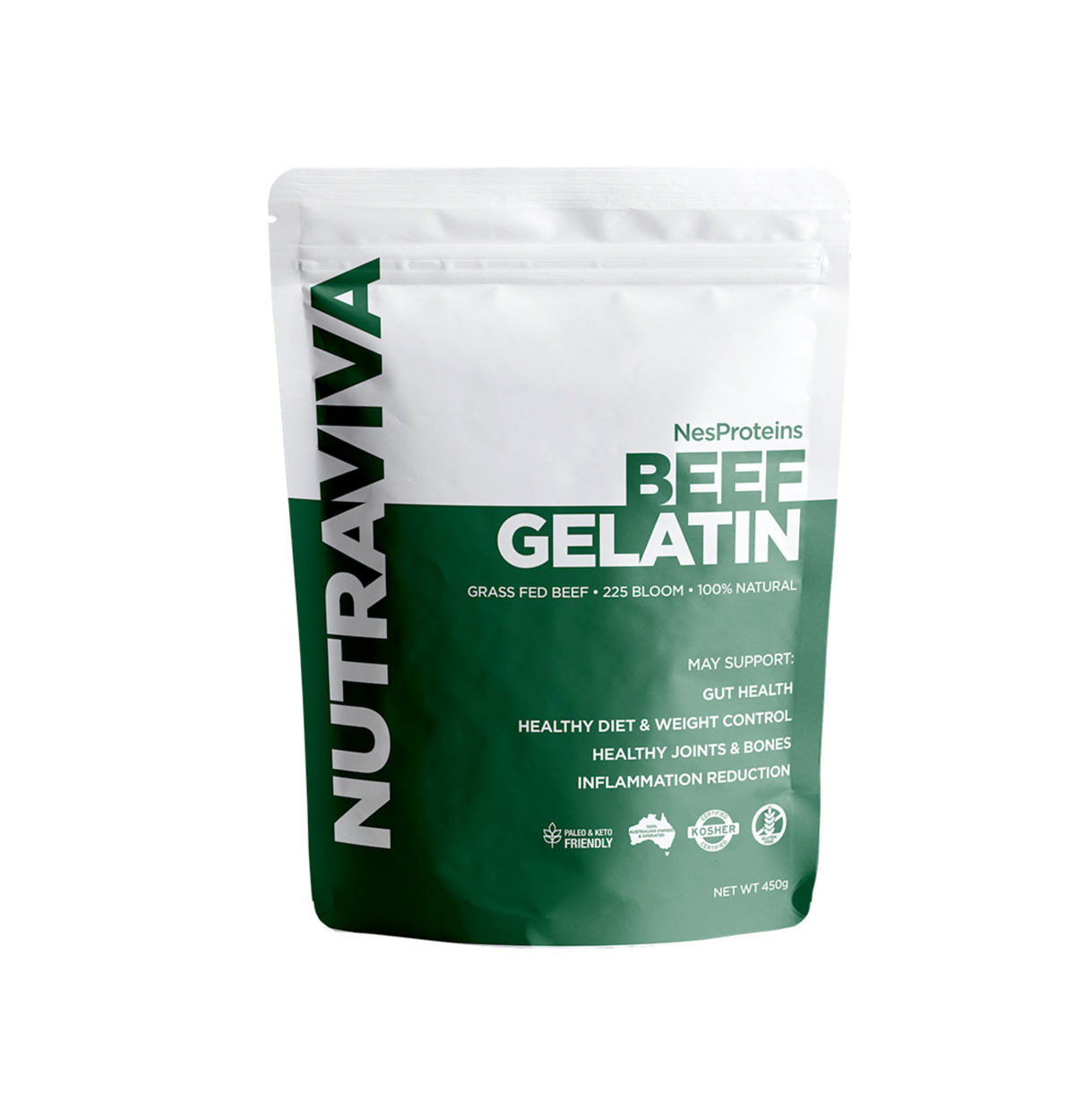 NutraViva NesProteins Beef Gelatin (Grass Fed) 450g-0