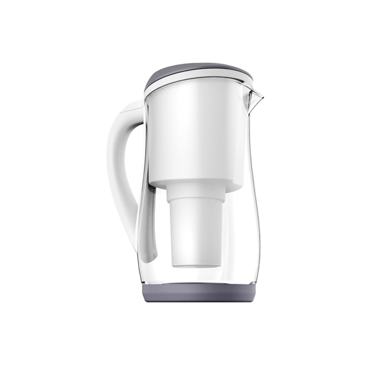 ECOBUD Gentoo Glass Water Filter Jug Grey & White 1.5L-0