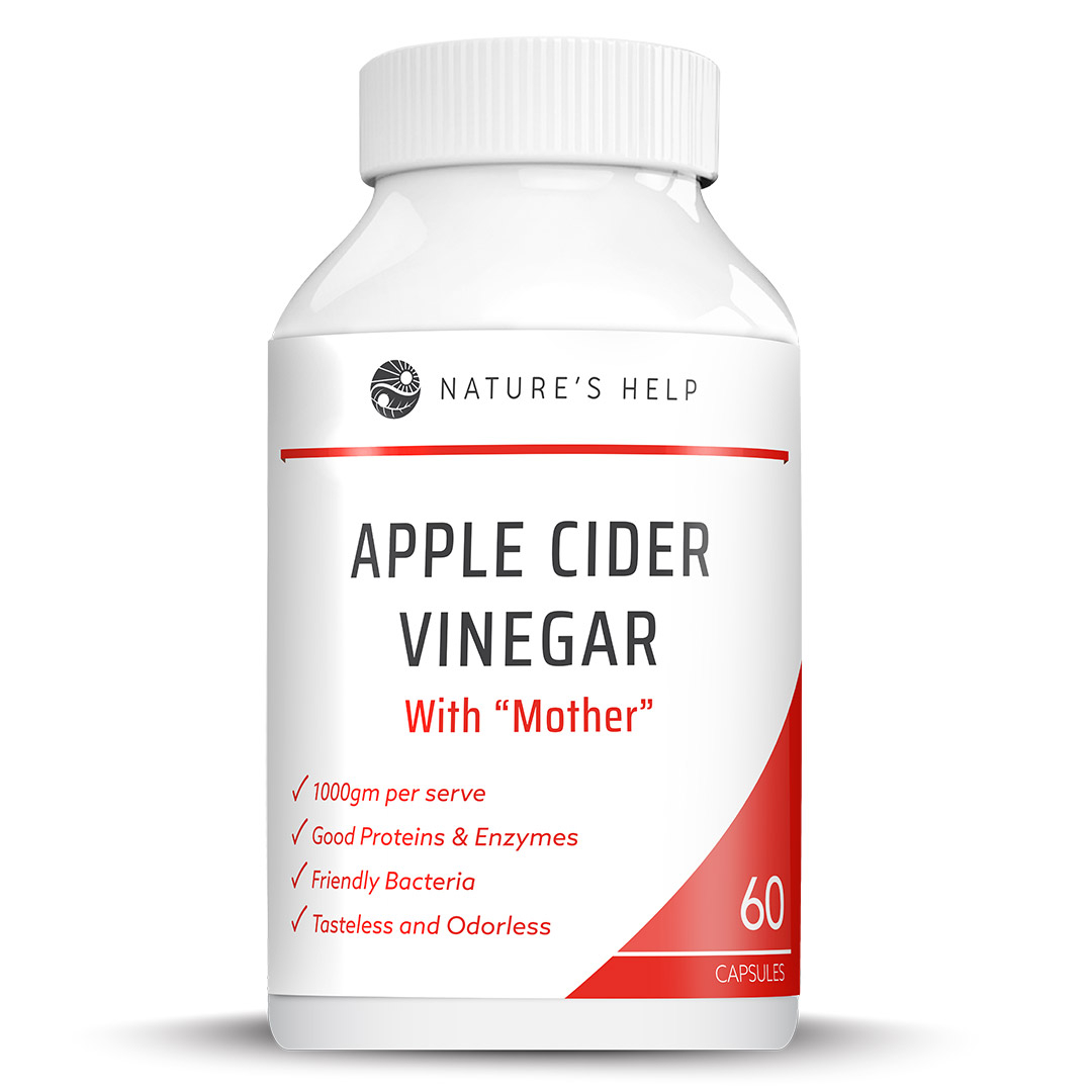 NATURE'S HELP APPLE CIDER VINEGAR WITH MOTHER 60CAP-0