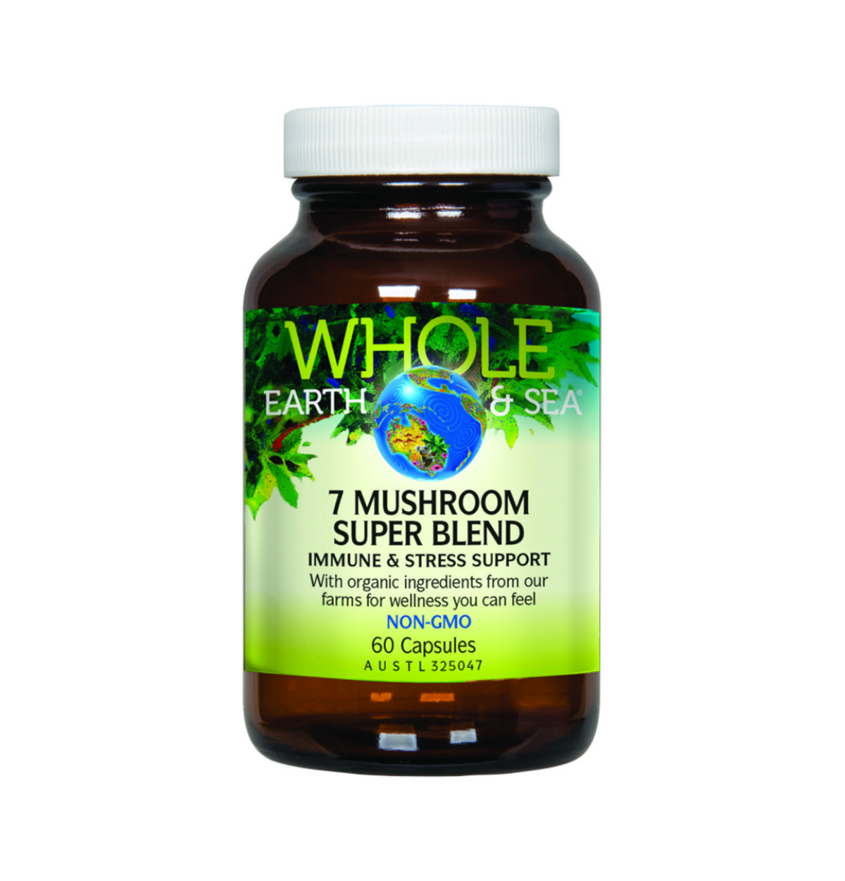 Whole Earth & Sea 7 Mushroom Super Blend 60c-0