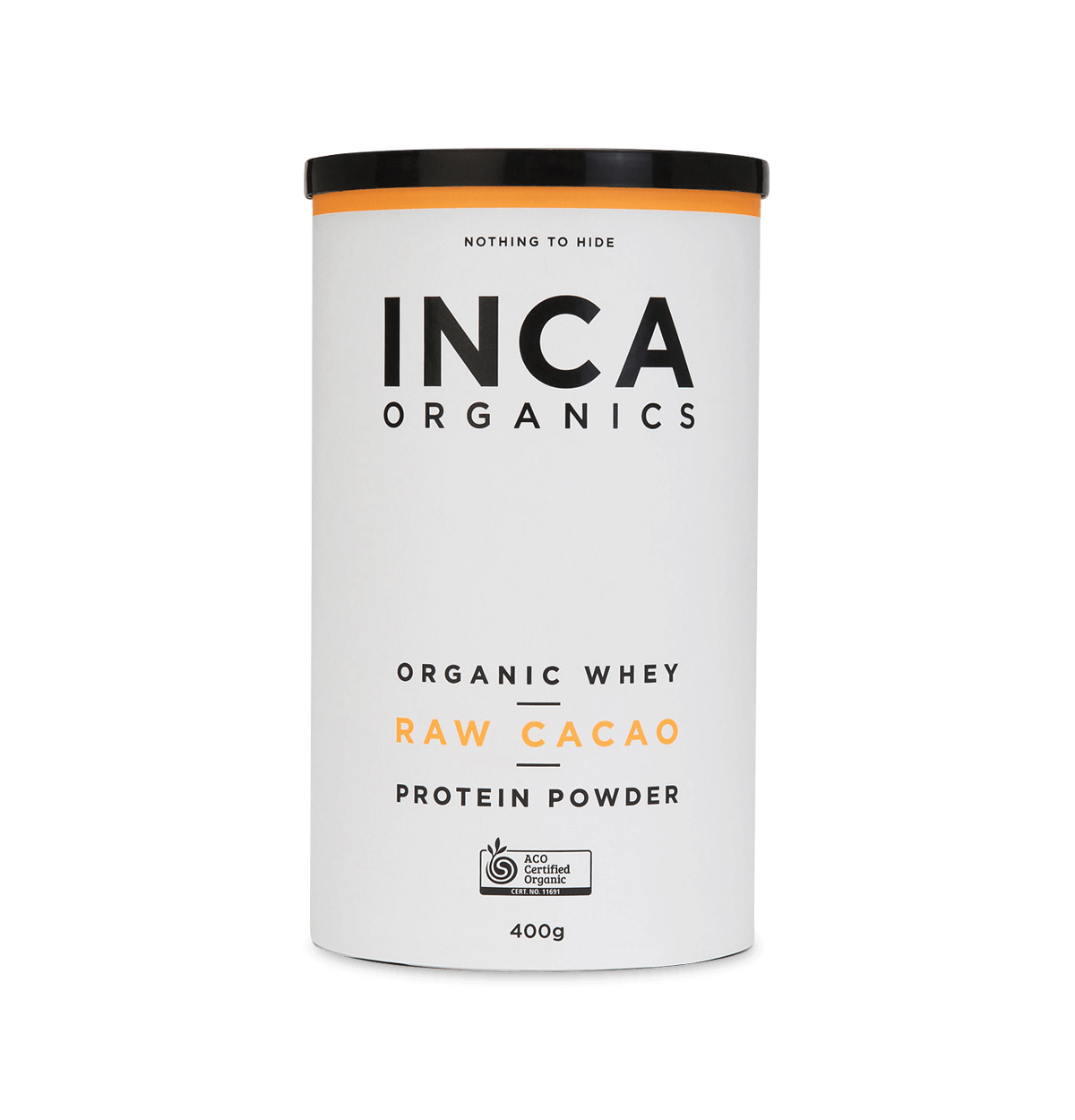 Inca Organics Organic Whey Protein Powder Raw Cacao 400g-0