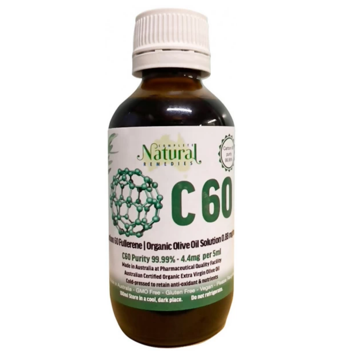 Complete Natural Remedies Carbon C60 Organic Olive Oil 100ml-0