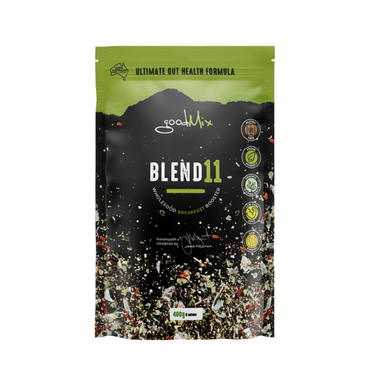 GoodMix Superfoods Blend 11 (Wholefood Breakfast Booster) 400g-0