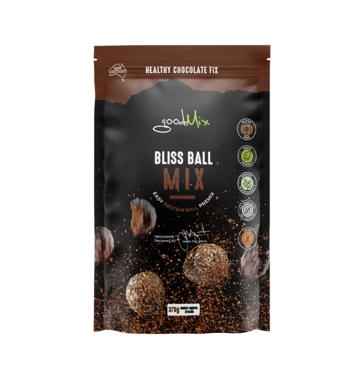 GoodMix Superfoods Bliss Ball Mix (Easy Vegan Protein Ball Premix) 375g-0