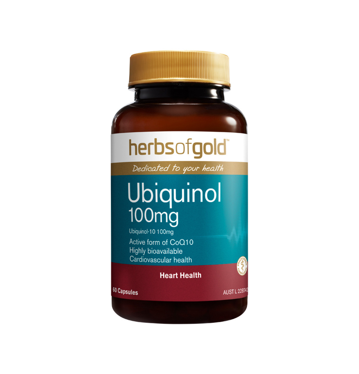Herbs of Gold Ubiquinol 100mg 60c-0
