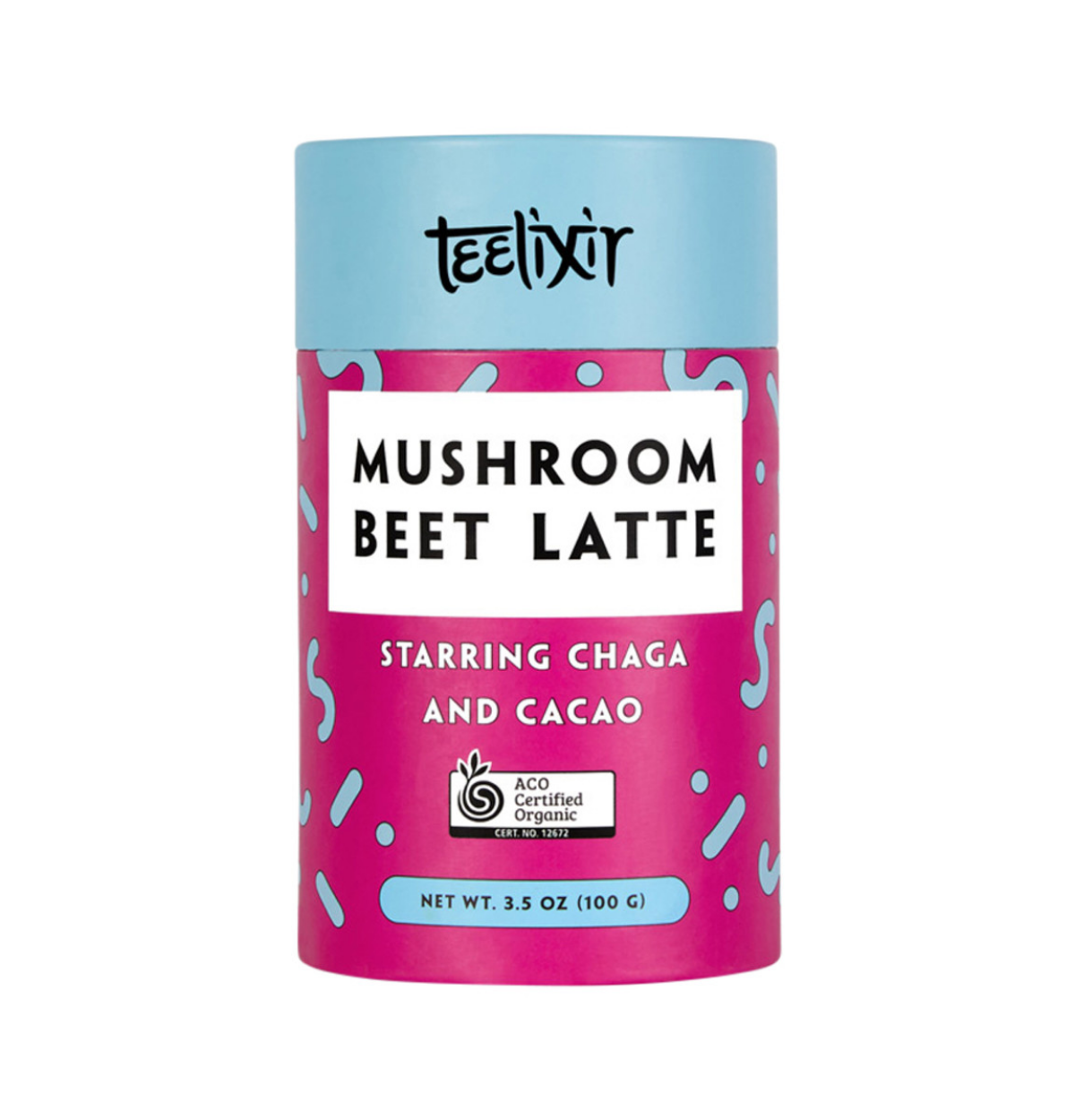 Teelixir Organic Mushroom Beet Latte (Starring Chaga and Cacao) 100g-0