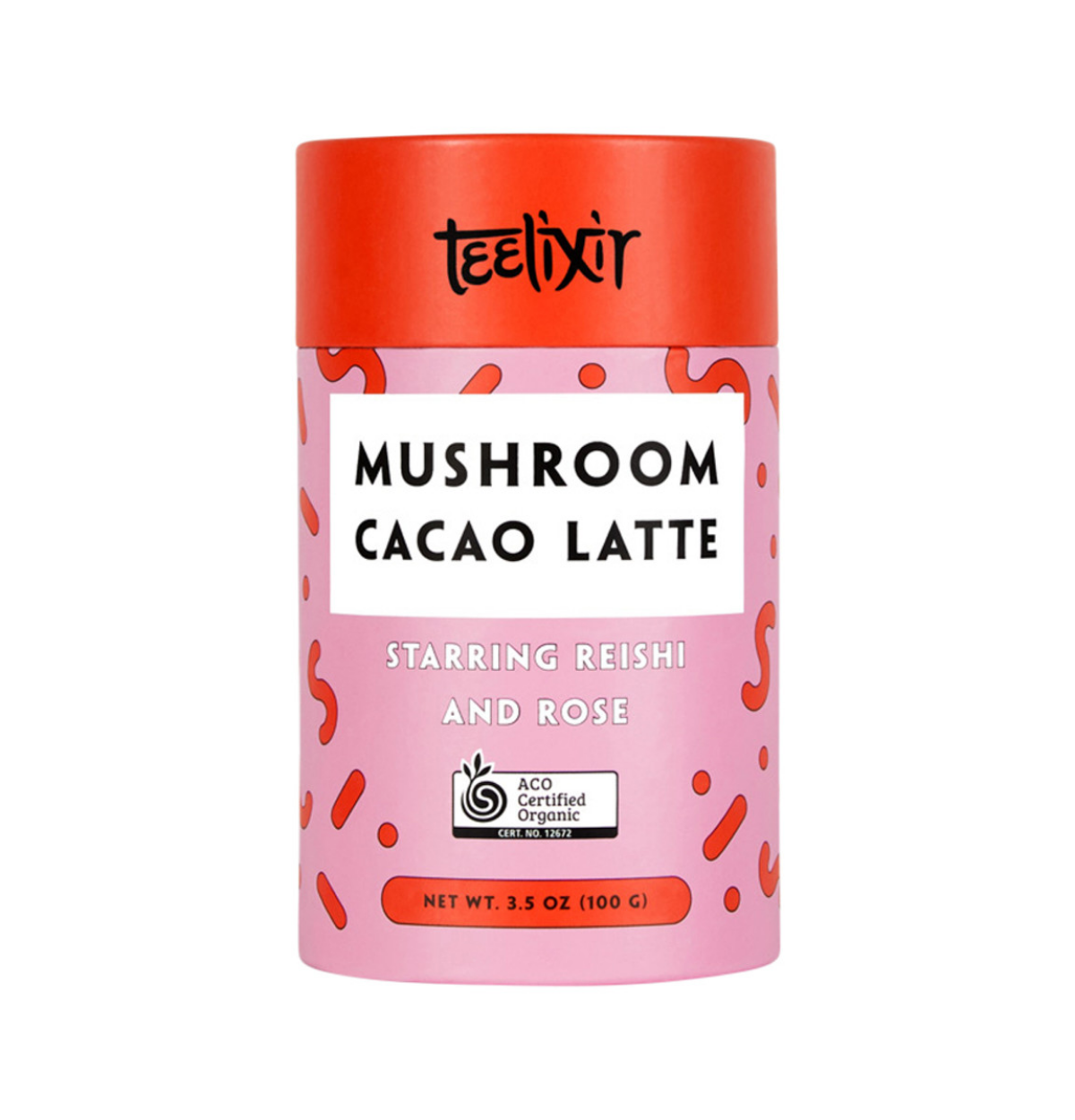 Teelixir Organic Mushroom Cacao Latte (Starring Reishi and Rose) 100g-0