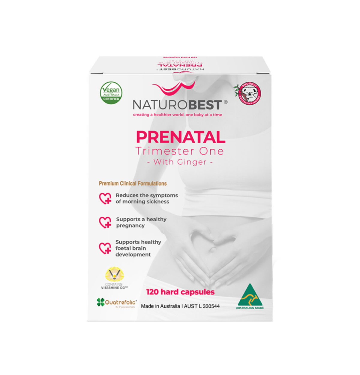 NaturoBest Prenatal Trimester One with Ginger 120c-0