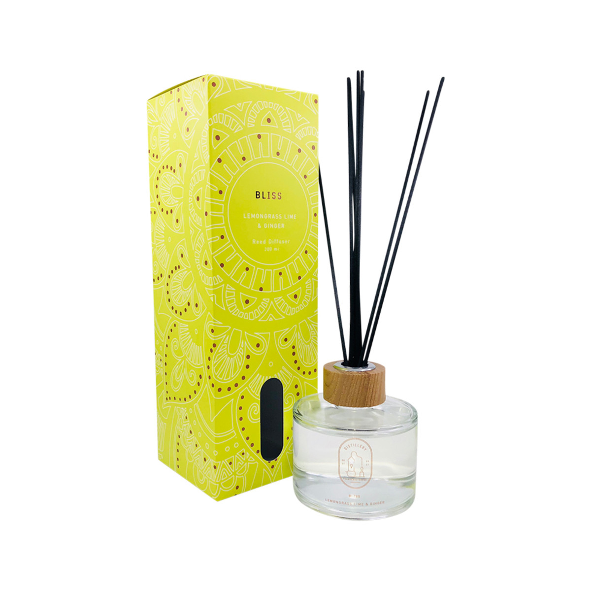 Distillery Fragrance House Reed Diffuser Bliss (Lemongrass Lime & Ginger) 200ml-0