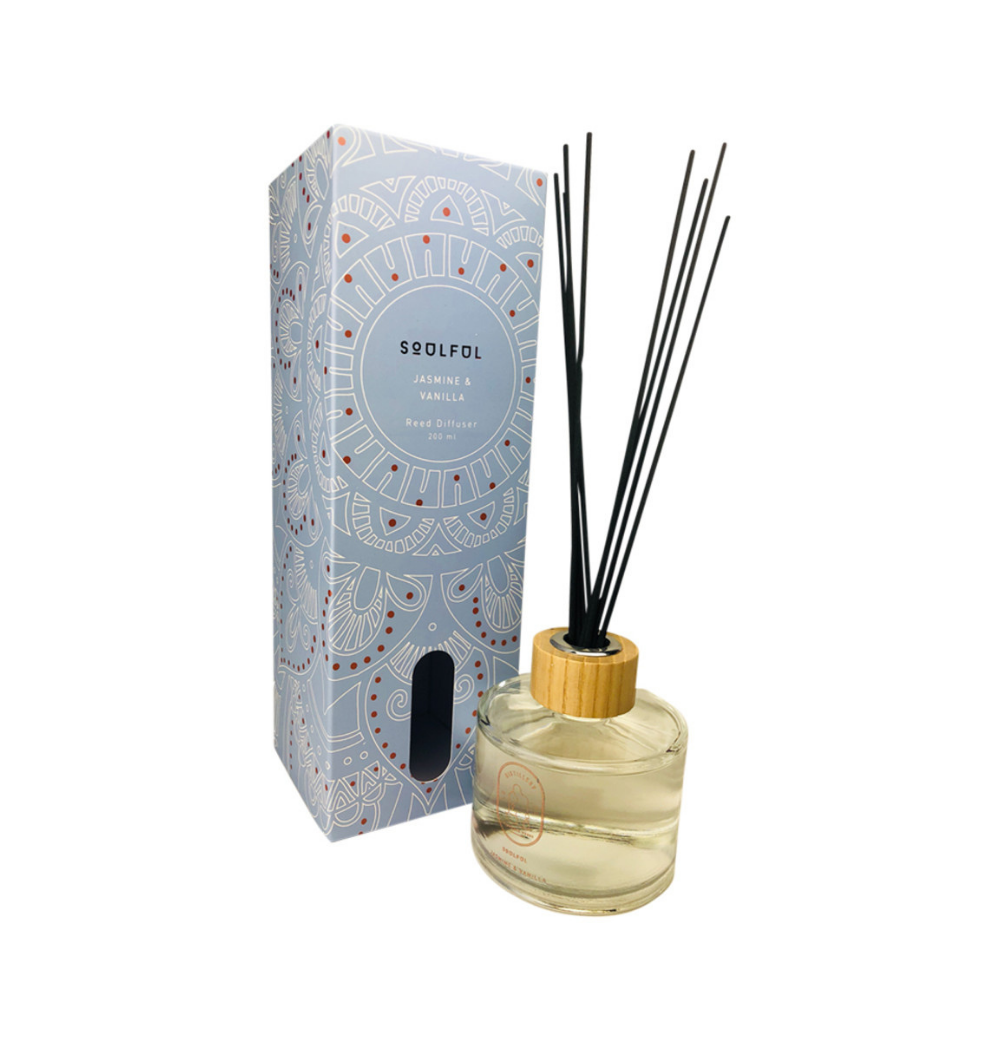 Distillery Fragrance House Reed Diffuser Soulful (Jasmine & Vanilla) 200ml-0