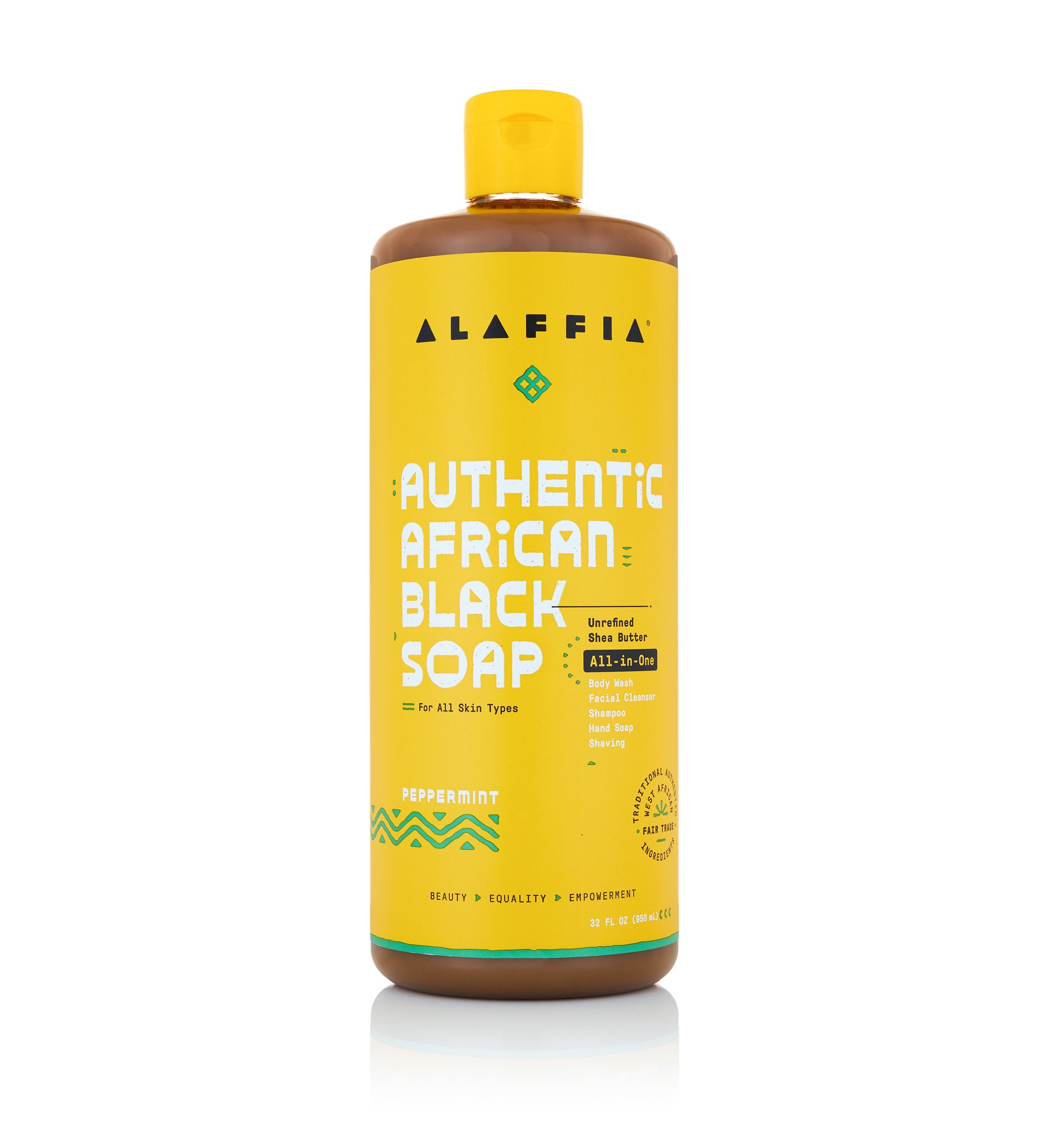 ALAFFIA African Black Soap All-In-One Peppermint 476ml-0