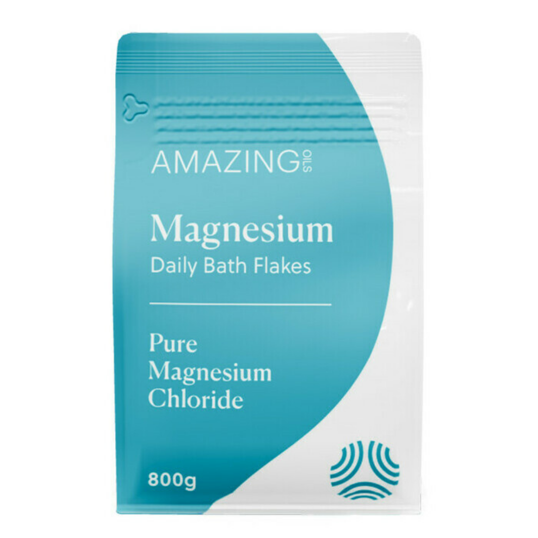 AMAZING OILS Magnesium Daily Bath Flakes Pure Magnesium Chloride 800g-0