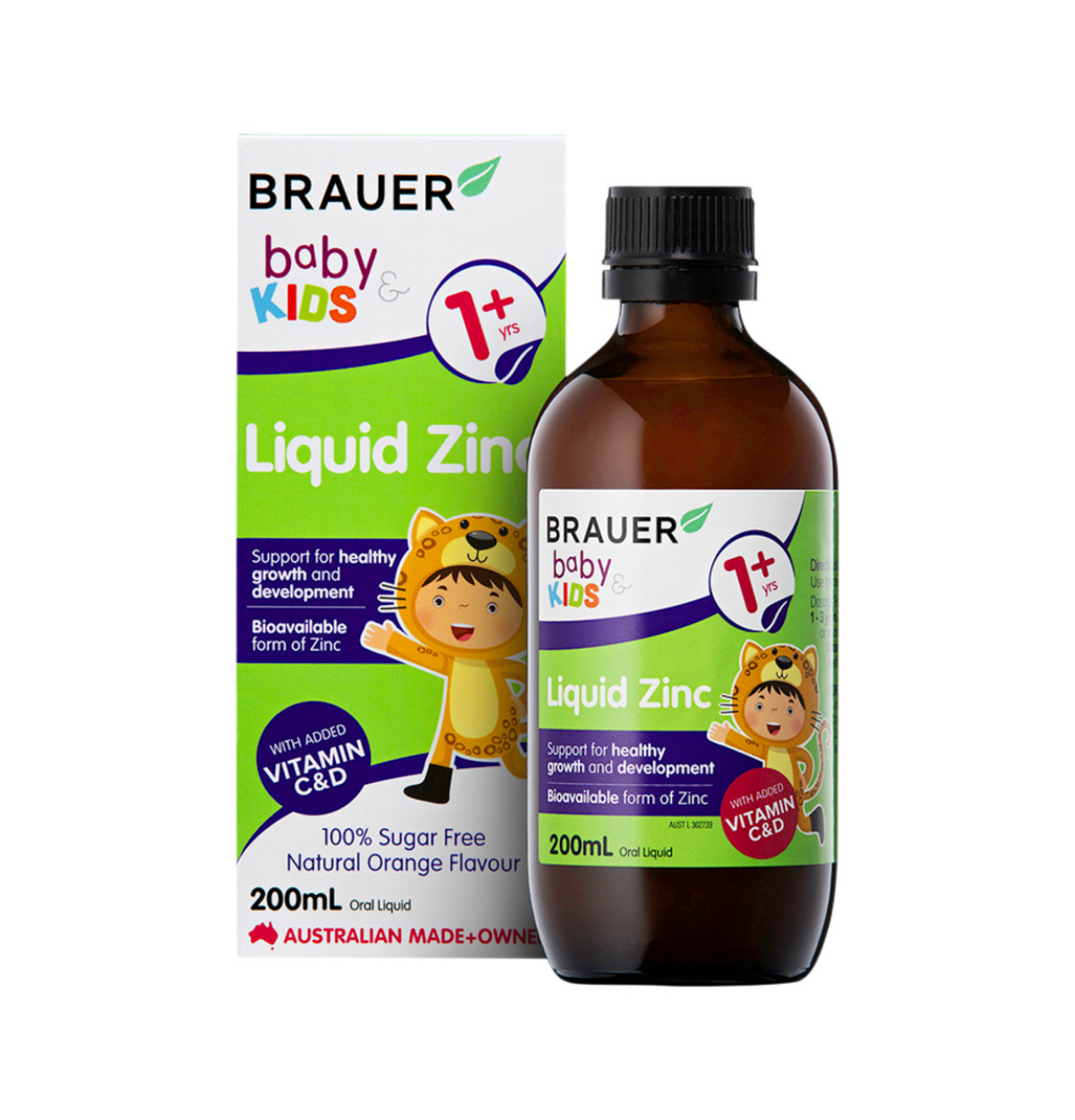 Brauer Baby & Kids Liquid Zinc (1+ years) 200ml-0