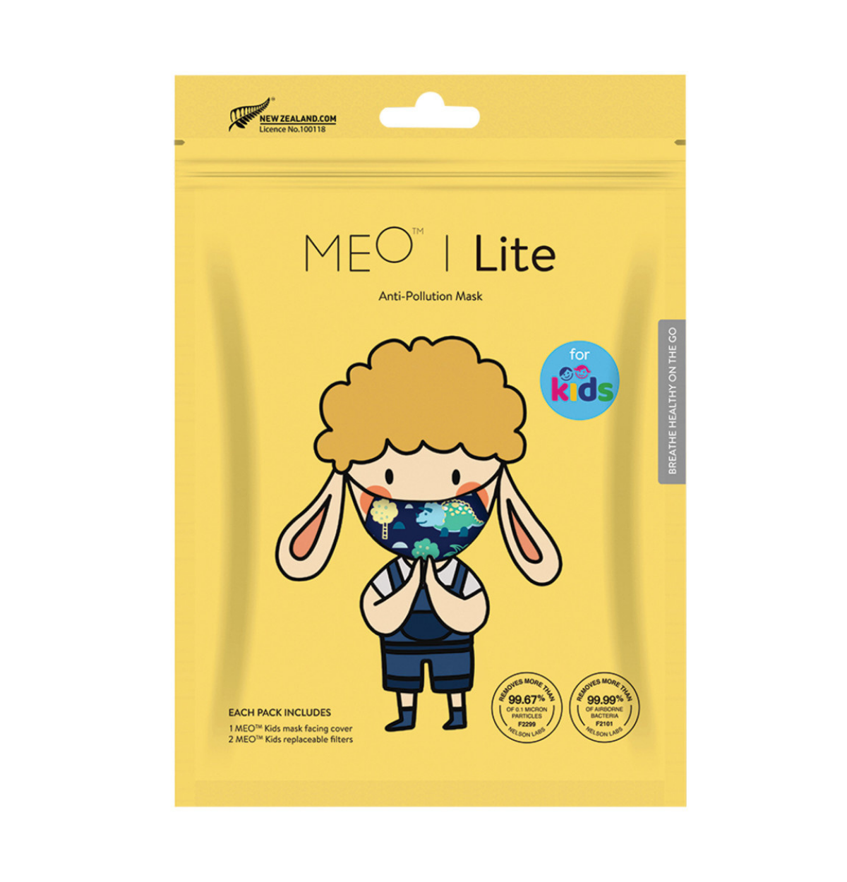 MEO Lite Kids Face Mask Dinosaur-0