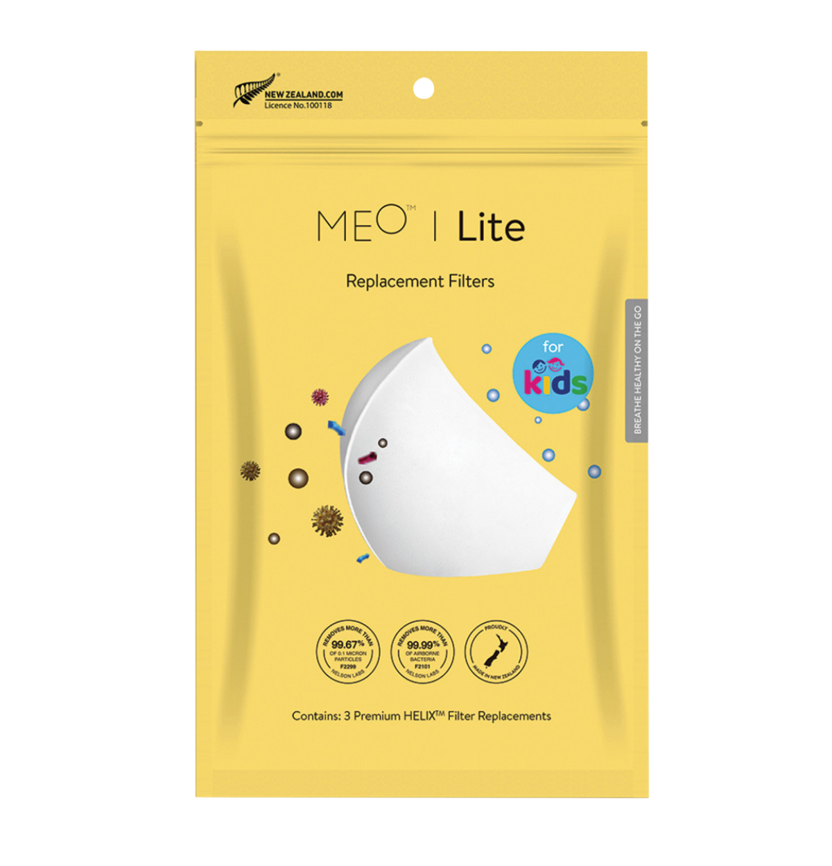 MEO Lite Kids Helix Replacement Filters x 3 Pack-0