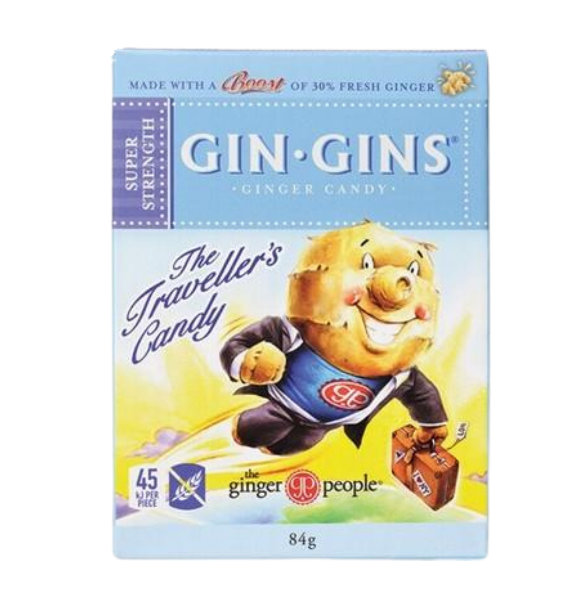 THE GINGER PEOPLE Gin Gins Ginger Candy Super Strength 84g-0