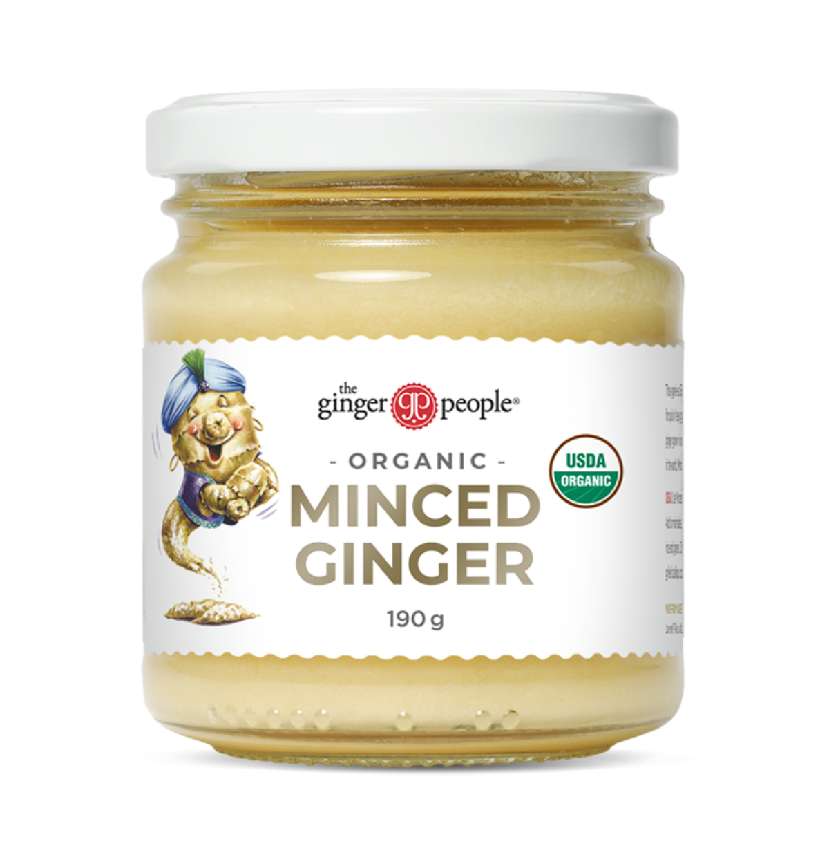 THE GINGER PEOPLE Minced Ginger Organic 190g-0