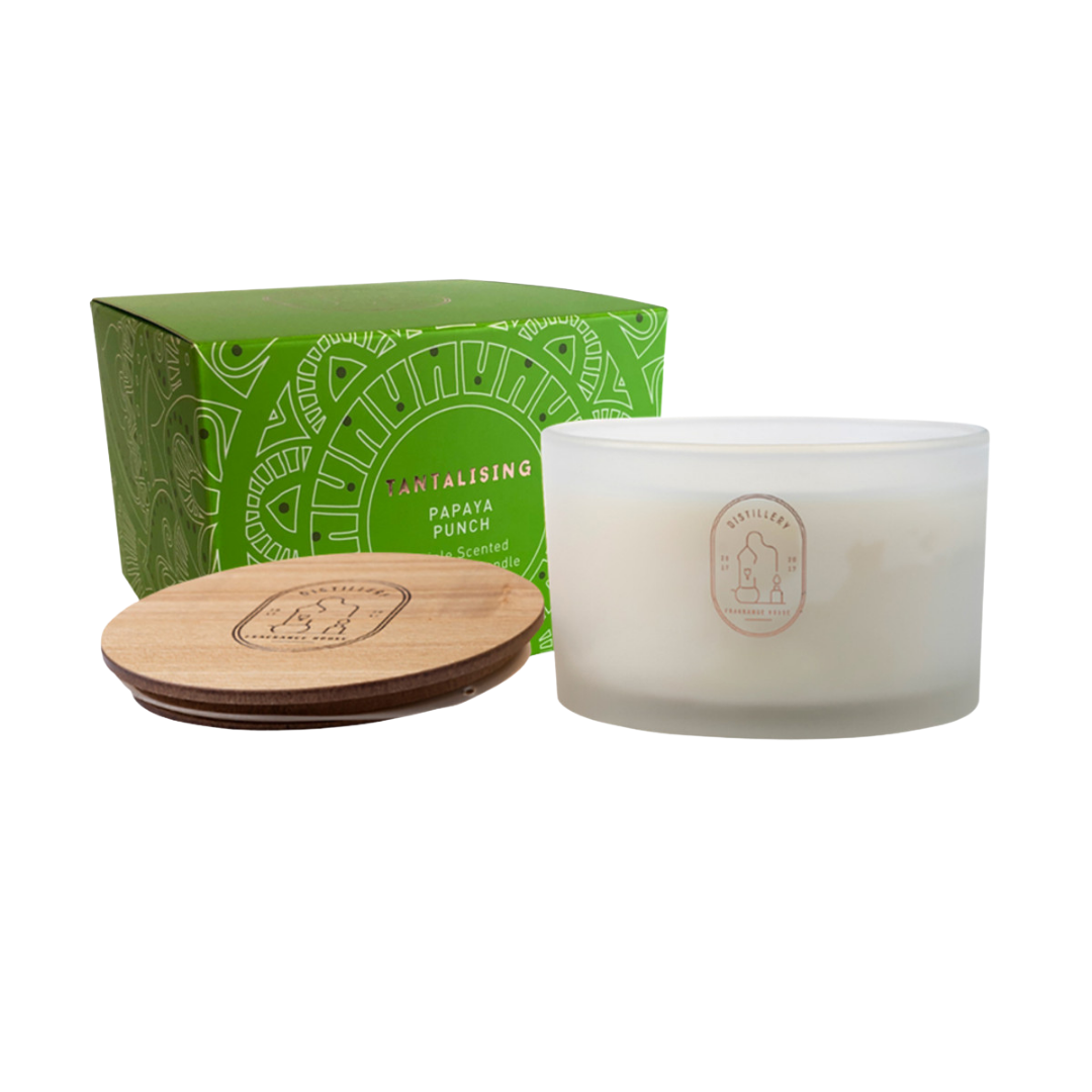 Distillery Fragrance House Soy Candle Tantalising (Papaya Punch) 450g-0