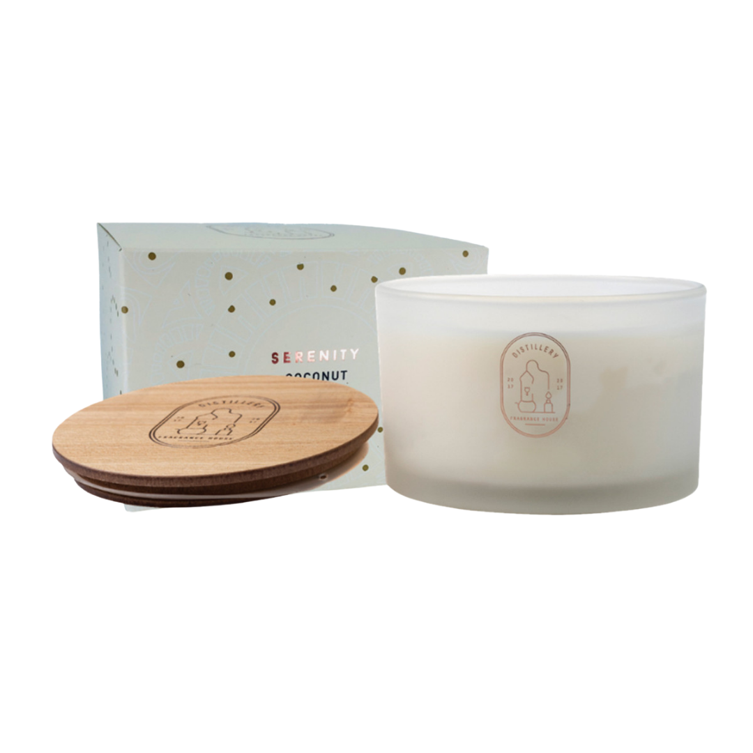 Distillery Fragrance House Soy Candle Serenity (Coconut Peach) 450g-0