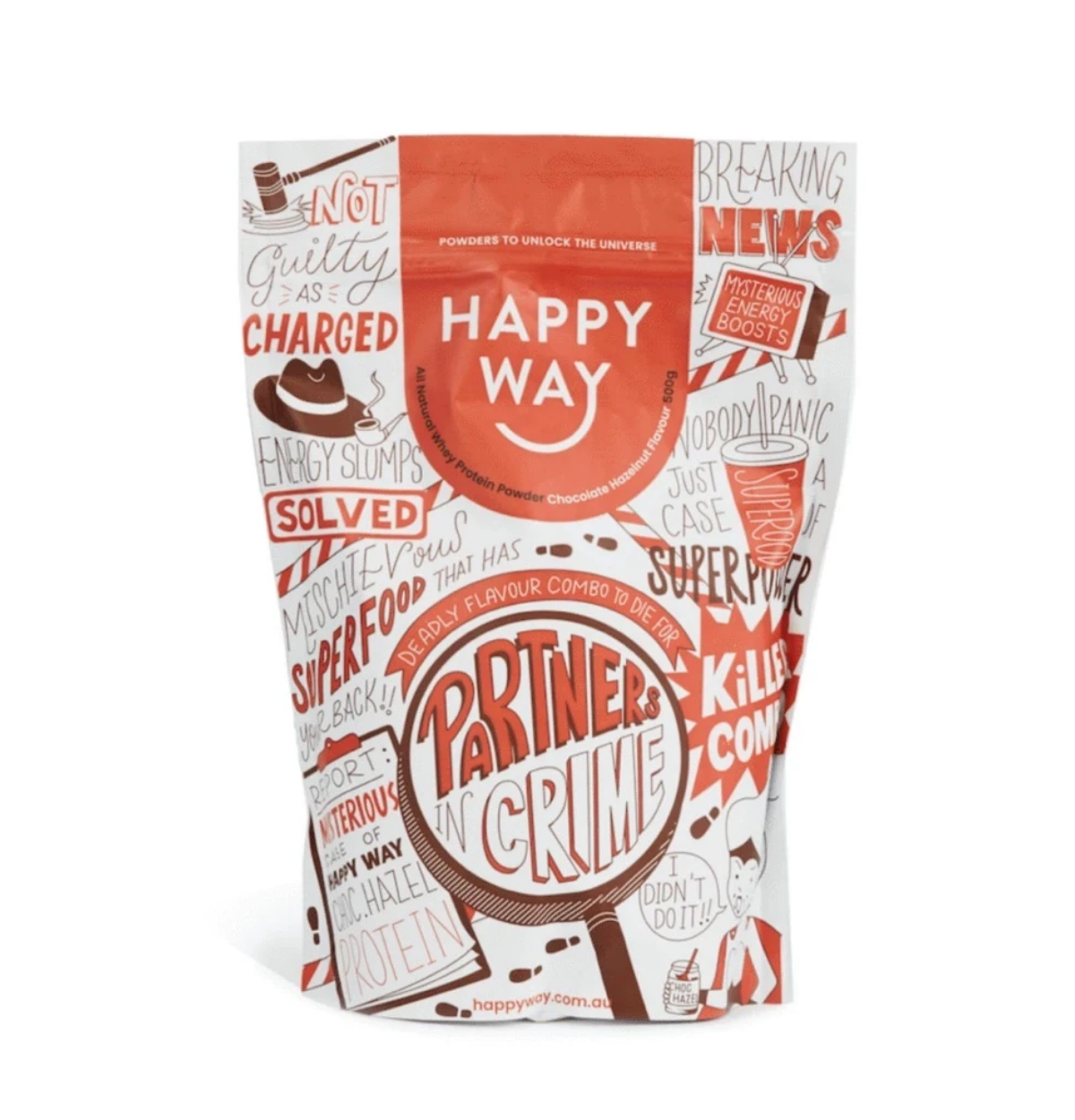 HAPPY WAY Whey Protein Powder Chocolate Hazelnut