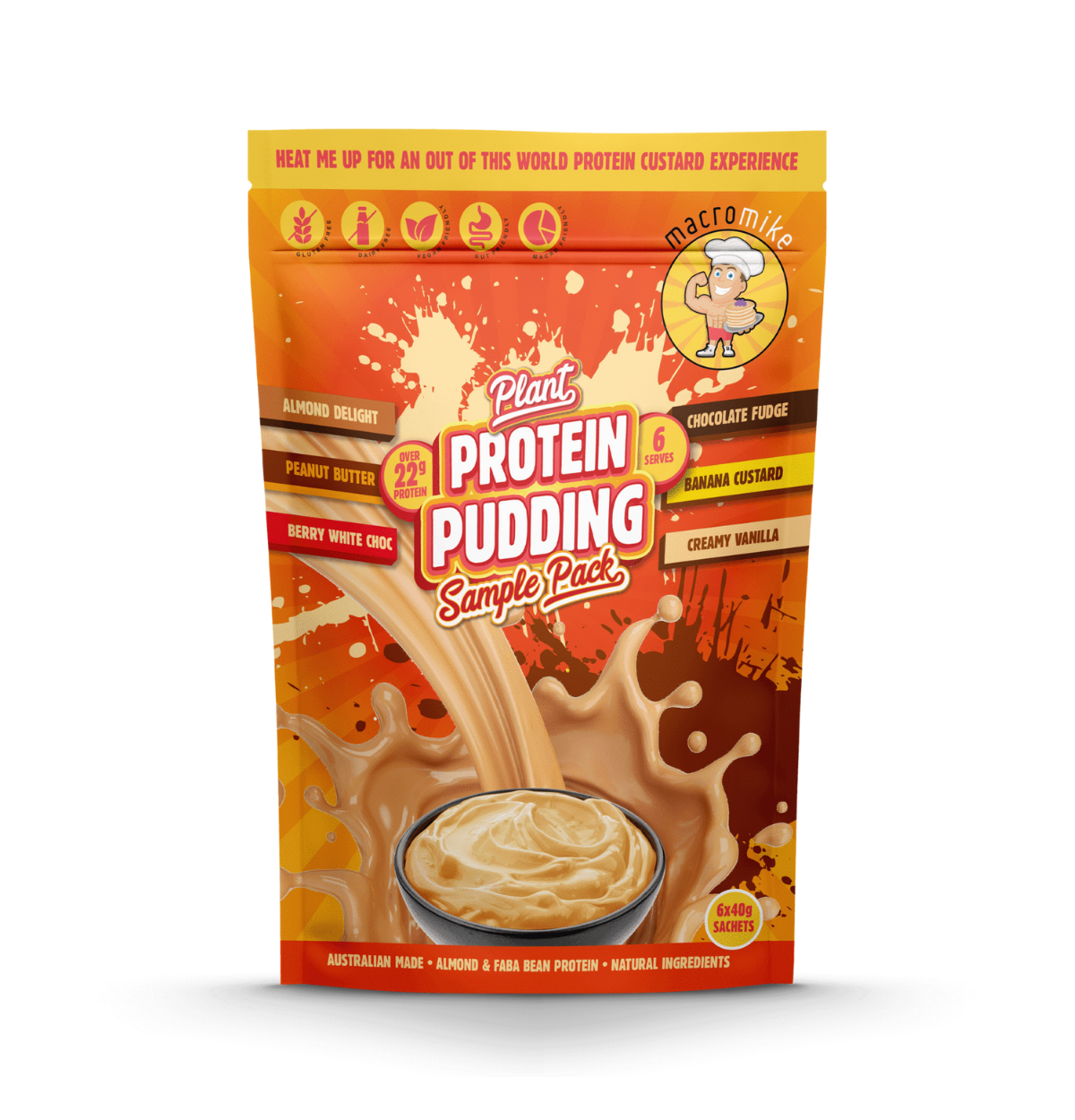 MACRO MIKE Plant Protein Pudding Sample Pack 6x40g-0