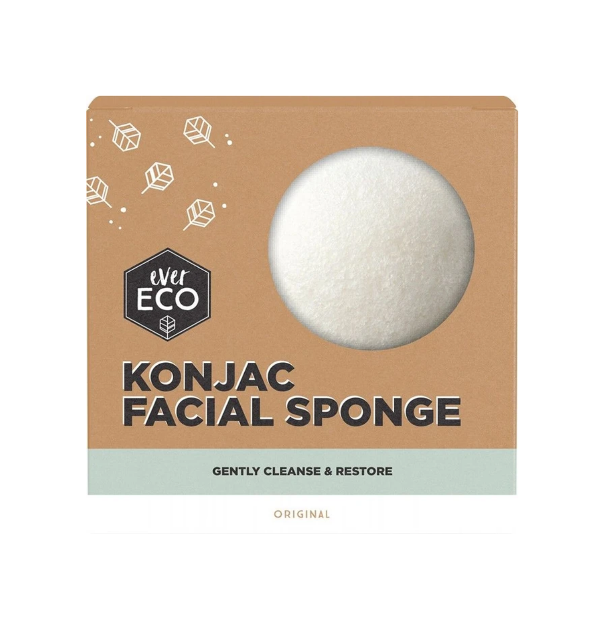 EVER ECO Konjac Facial Sponge Original x 1-0