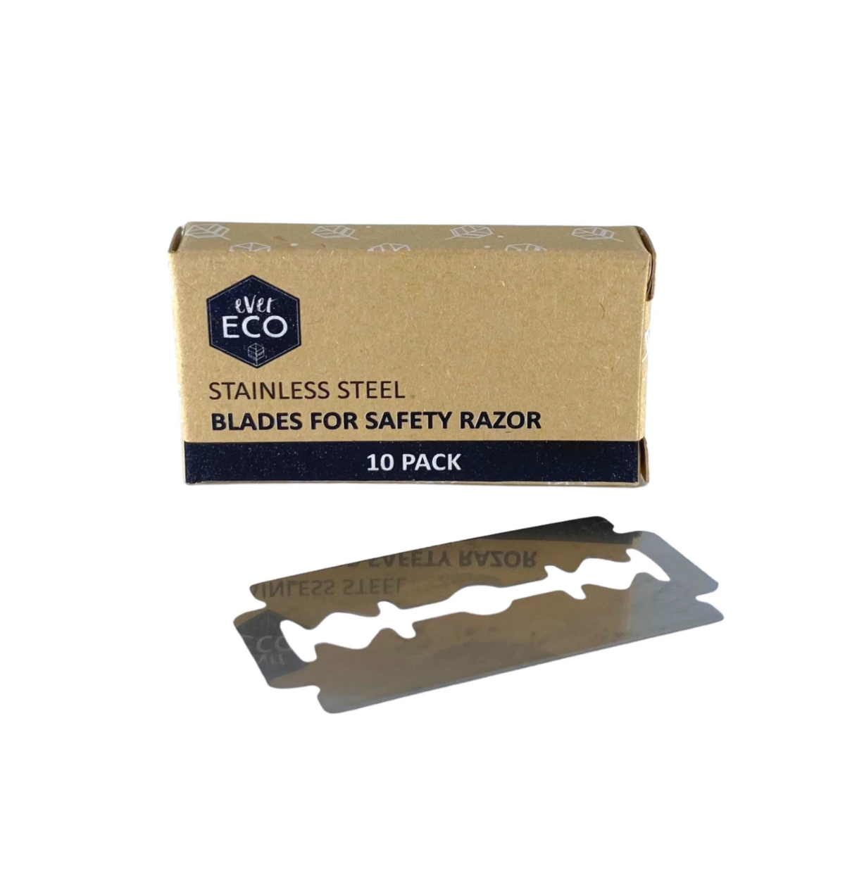 EVER ECO Safety Razor Stainless Steel Blades Refill Pack 10-0