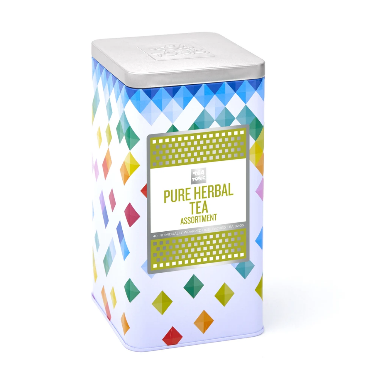 Tea Tonic Organic Tall Tin Pure Herbal Range x 40 Tea Bags