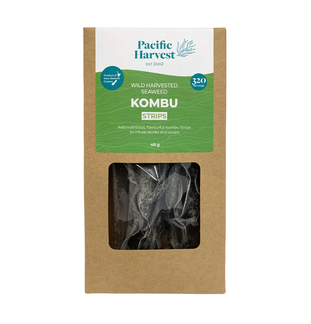 Pacific Harvest Kombu Strips (New Zealand) 40g-0