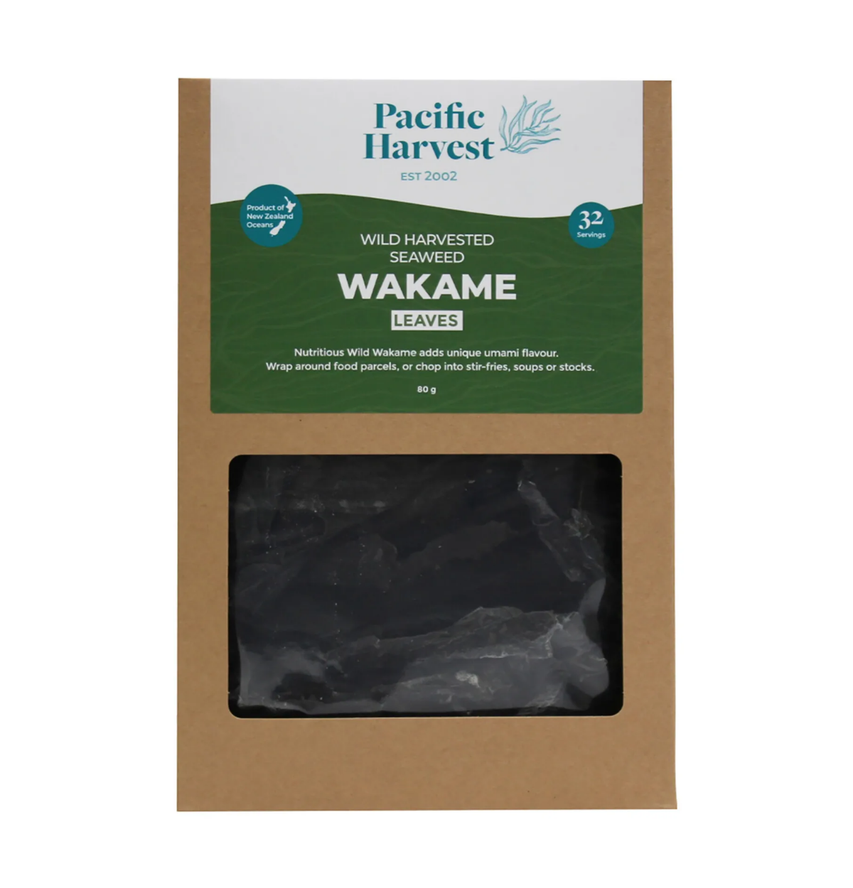 Pacific Harvest Wakame Leaves Wild (New Zealand) 80g-0