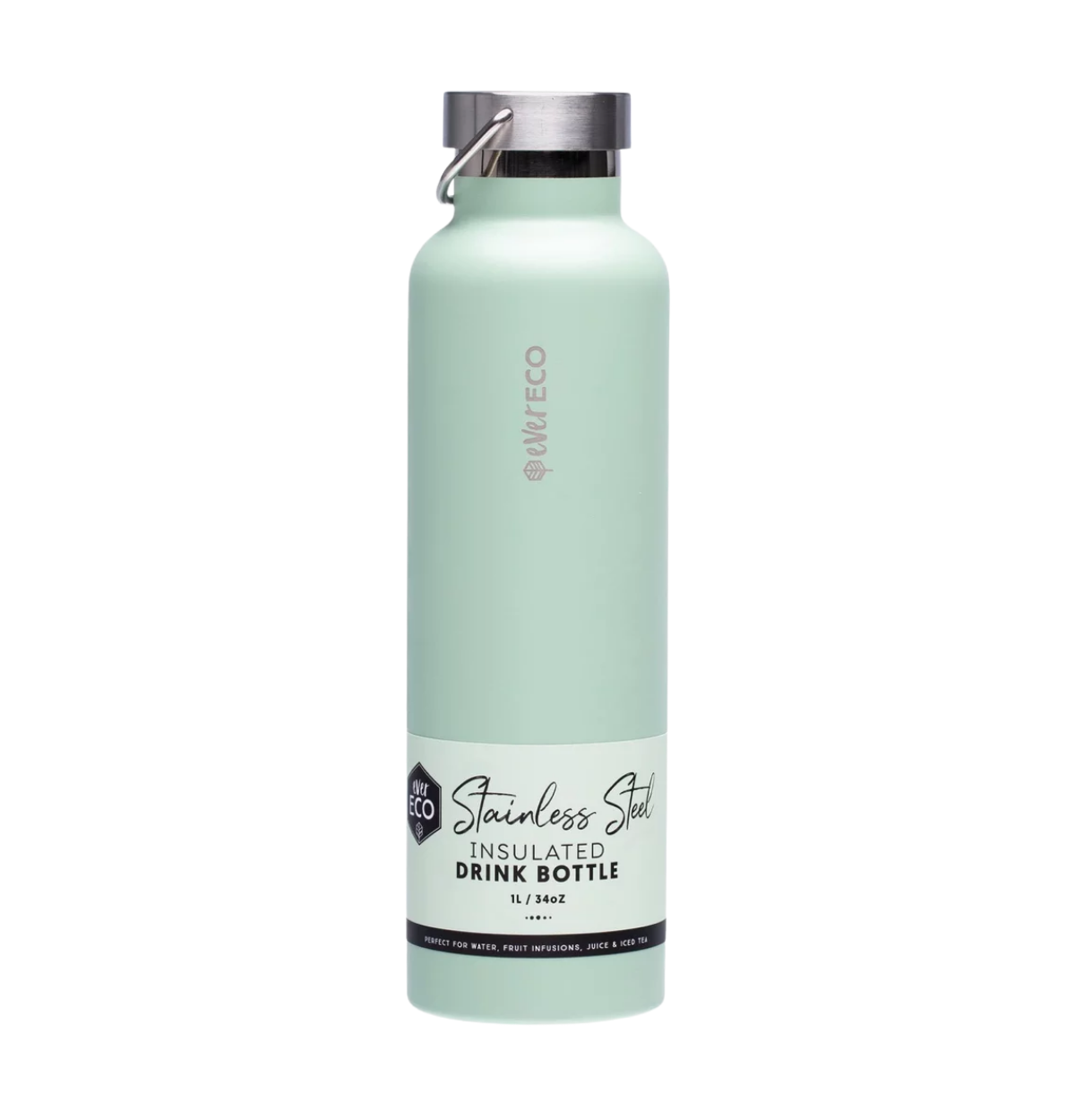 EVER ECO Insulated Stainless Steel Bottle Sage 1L