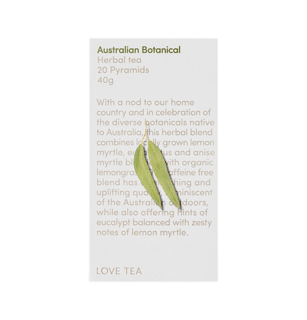 Love Tea Australian Botanical Tea x 20 Pyramids-0