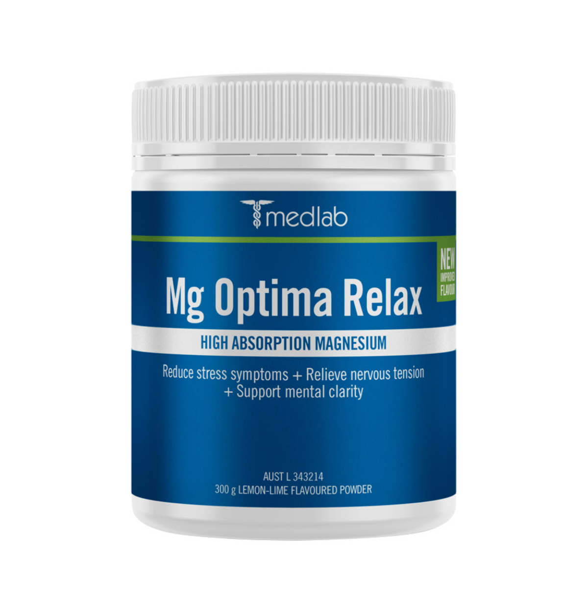 Medlab Mg Optima Relax Lemon Lime 300g-0