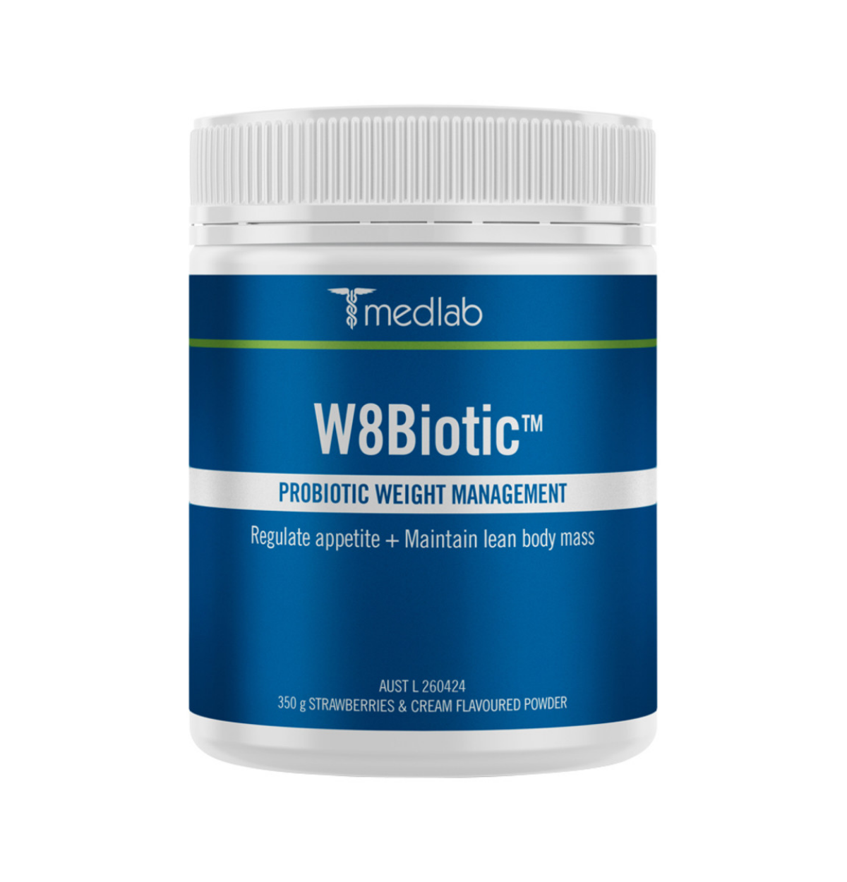 Medlab W8Biotic Strawberries & Cream 350g-0