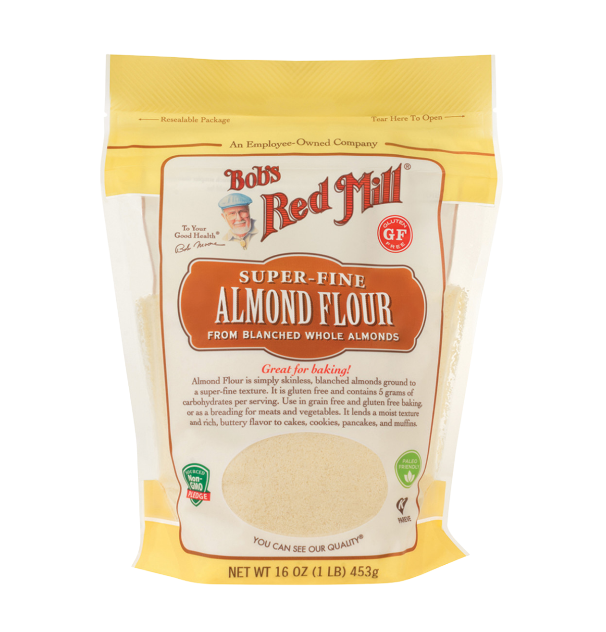 Bob's Red Mill Super-Fine Almond Flour Blanched (from blanched whole almonds) (Gluten Free) 453g-0