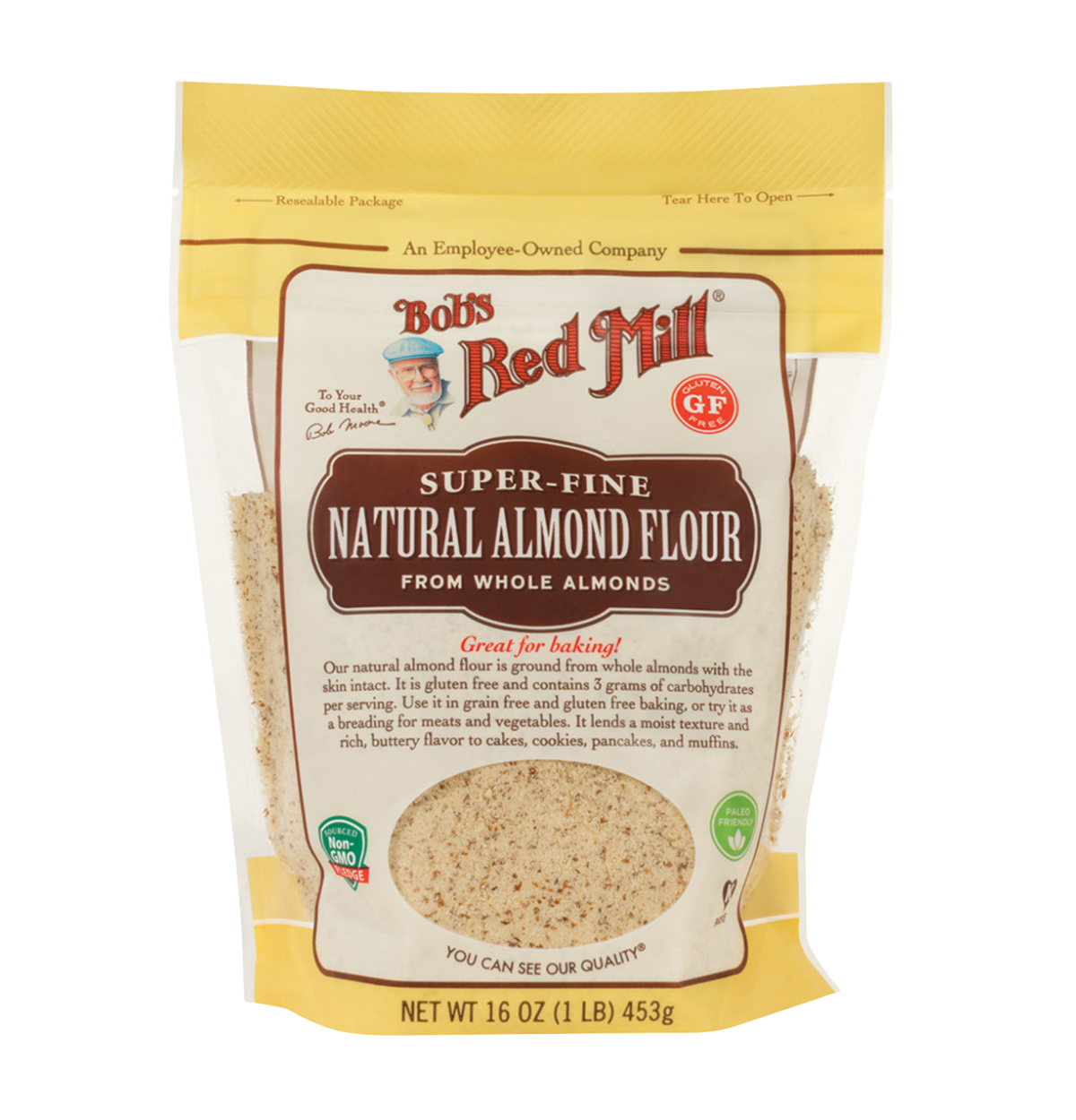 Bob's Red Mill Super-Fine Almond Flour Natural (from whole almonds) (Gluten Free) 453g-0