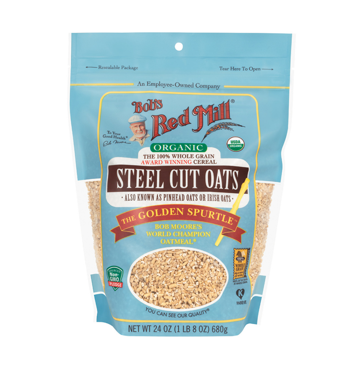 Bob's Red Mill Organic Steel Cut Oats (whole grain) 680g-0