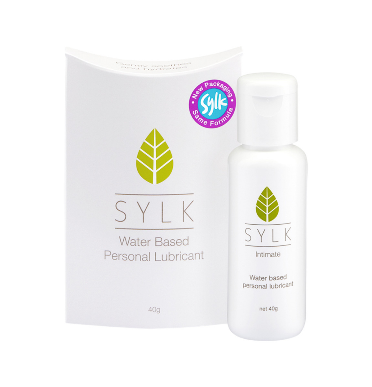  4b R O, SYLK % Water Based S el K Personal Lubricant Intimate Water based personal lubricant 40g net 40g 