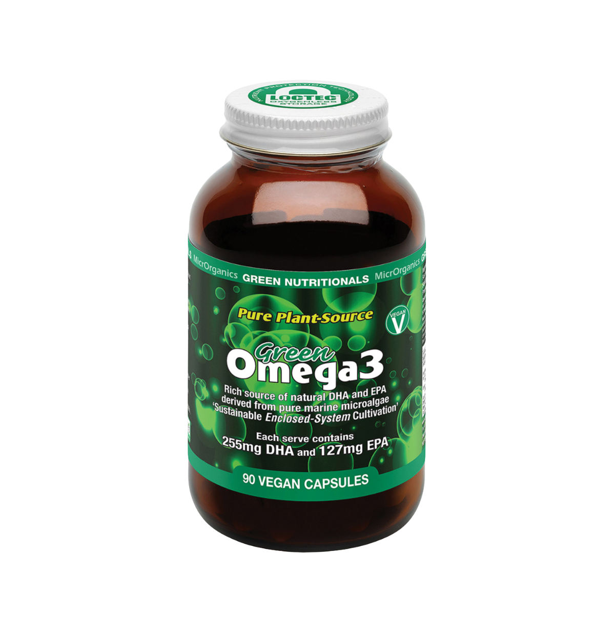 Green Nutritionals Pure Plant-Source Green Omega3 90vc-0