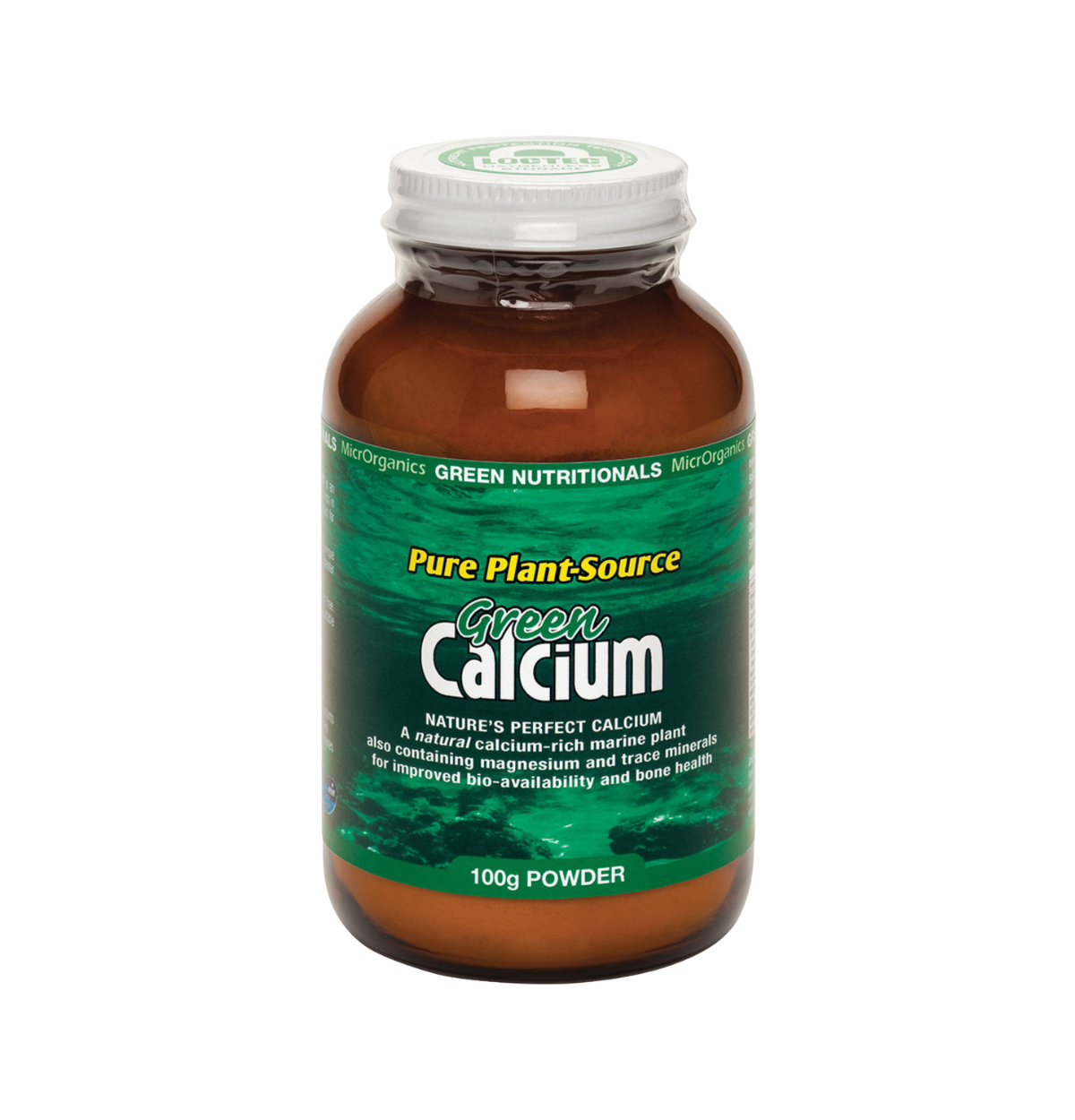 Green Nutritionals Pure Plant-Source Green Calcium 100g Powder-0