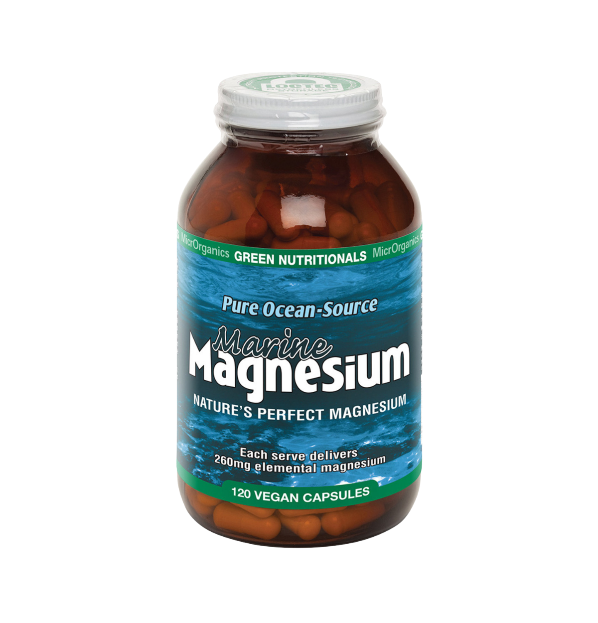 Green Nutritionals Pure Ocean-Source Marine Magnesium 120vc-0
