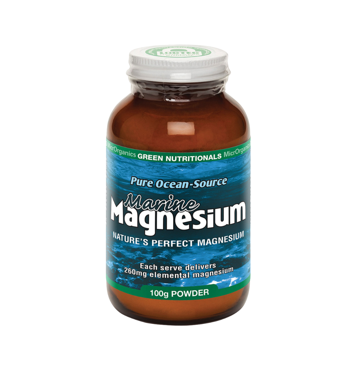 Green Nutritionals Pure Ocean-Source Marine Magnesium 100g Powder-0