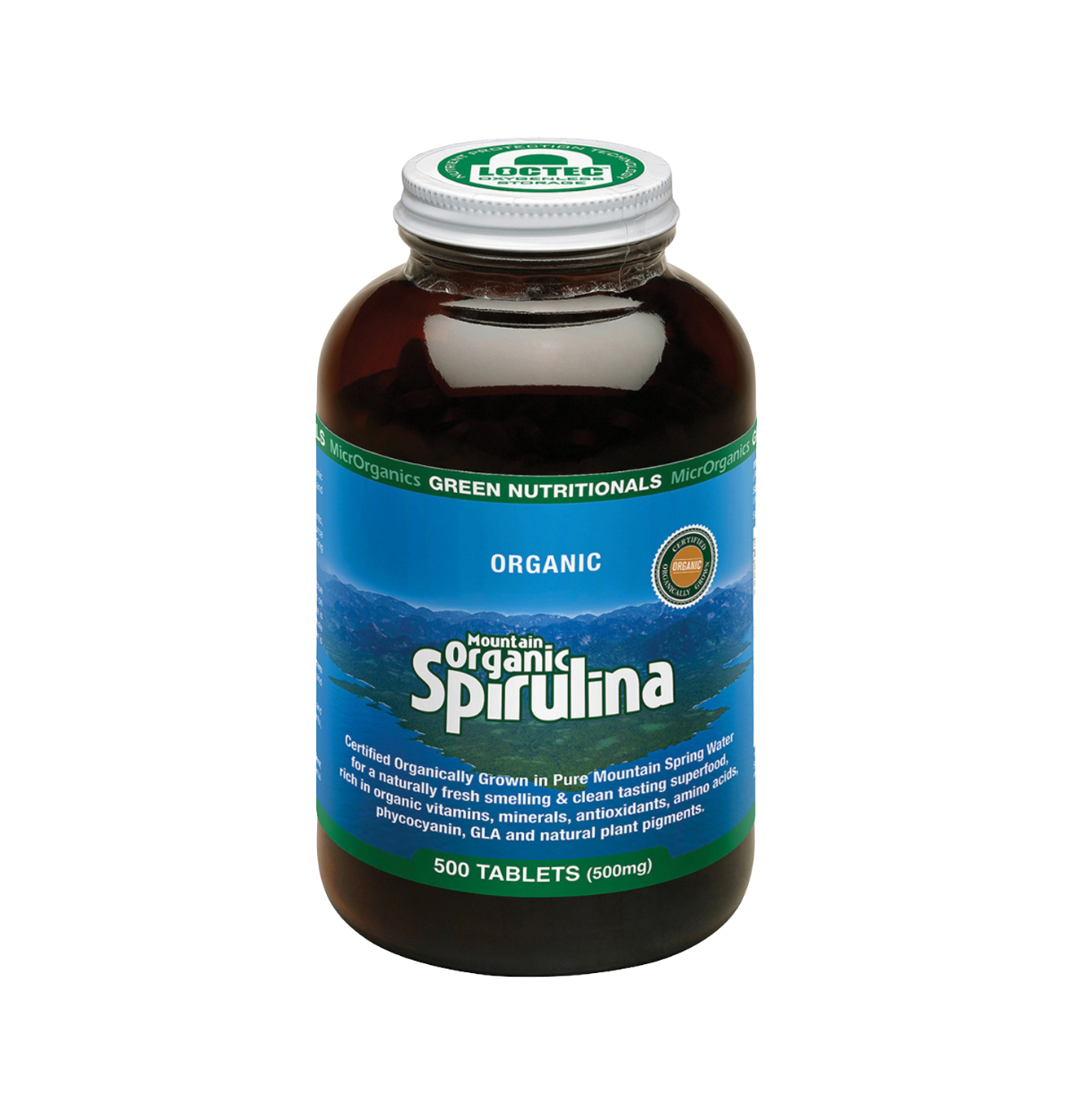 Green Nutritionals Mountain Organic Spirulina 500mg 500t-0