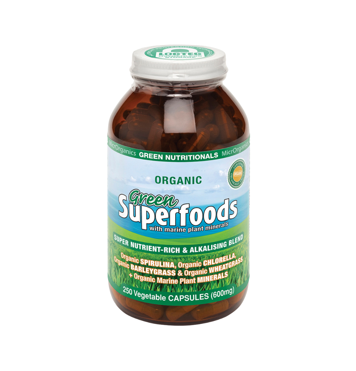 Green Nutritionals Green Superfoods 600mg 250vc-0