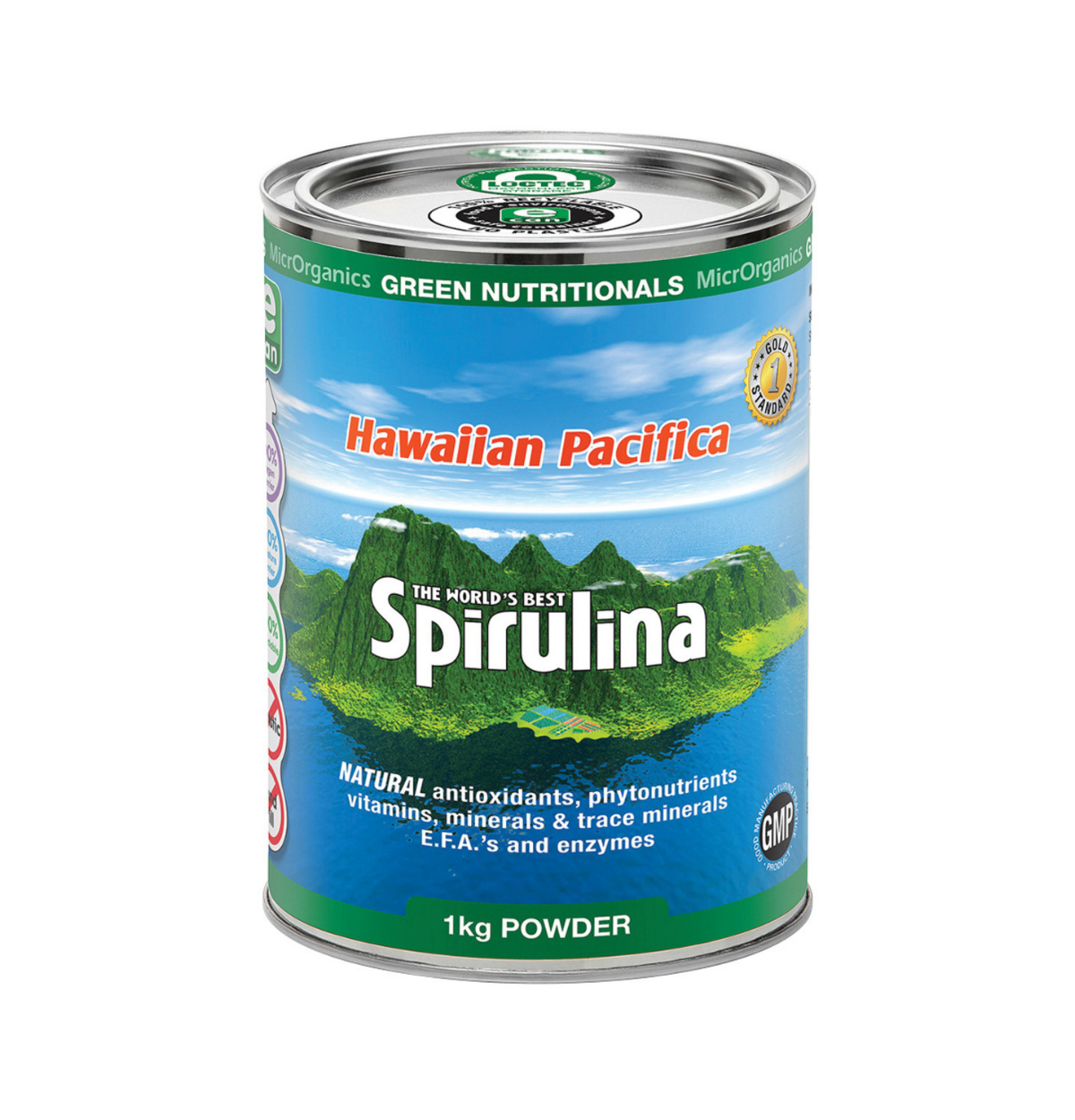 Green Nutritionals Hawaiian Pacifica Spirulina 1kg Powder-0